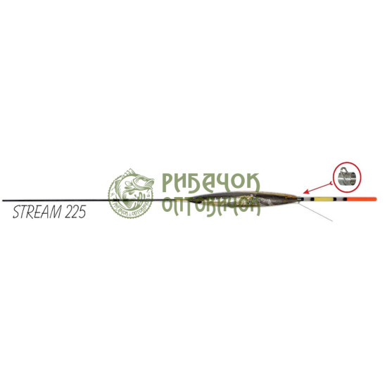 Поплавець Бальза "STREAM" mod. 225 (10 шт в уп) 2,0gr