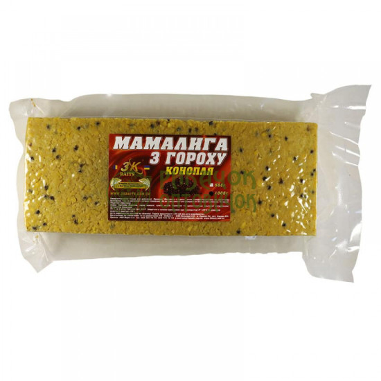 3Kbaits Прикорм «Мамалига з гороху» CANEPA (конопля) 1кг.