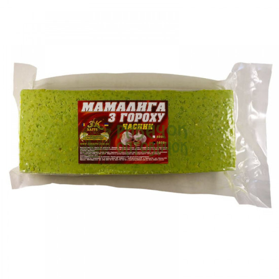 3Kbaits Прикорм «Мамалига з гороху» USTUROI (часник) 1кг.