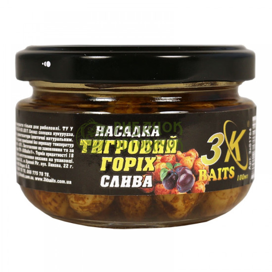 3Kbaits 3K Насадка "Тигровий горіх" Premium (слива) 100мл