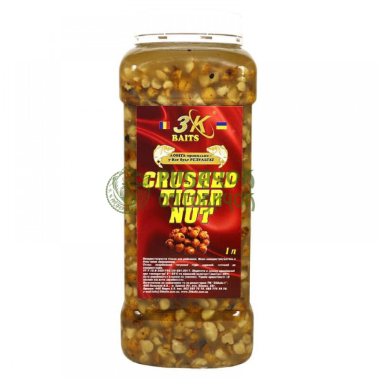 3Kbaits Подрібнений тигровий горіх (натуральний) пляшка 1л