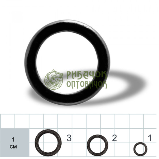 Gurza Solid Rig Rings BK # 5 (діам. 3,1 мм) 10 шт. x 10