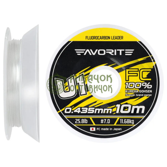 Флюорокарбон Favorite U1 FC 10m #7.0/0.435mm 25.8lb/11.68kg