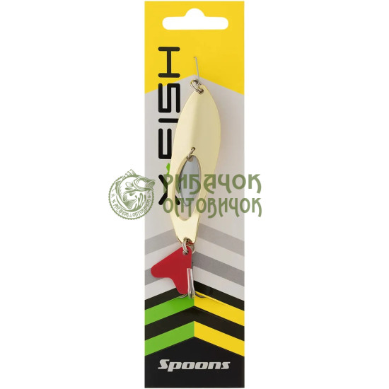 Блешня X-Fish Turbo 17.3g #02 Gold ( 5 шт/ уп )