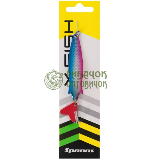 Блешня X-Fish King Pike 14g #04 Silver pink blue ( 5 шт/ уп )