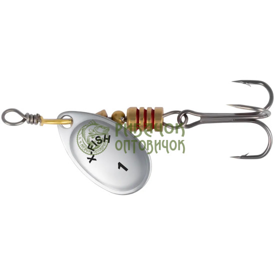Блешня X-Fish Stark №1 2.5g Silver ( 5 шт/ уп )