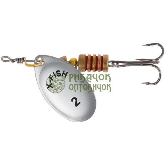 Блешня X-Fish Stark №2 4.5g Silver ( 5 шт/ уп )