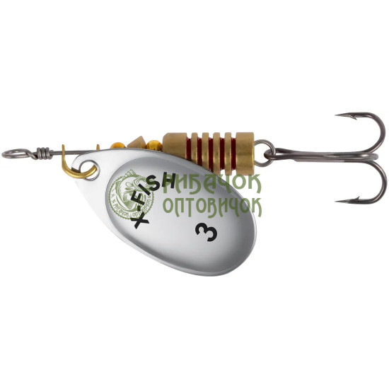 Блешня X-Fish Stark №3 7.5g Silver ( 5 шт/ уп )