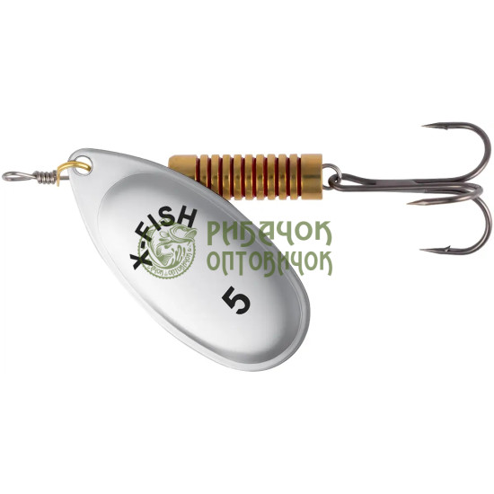 Блешня X-Fish Stark №5 14g Silver ( 5 шт/ уп )