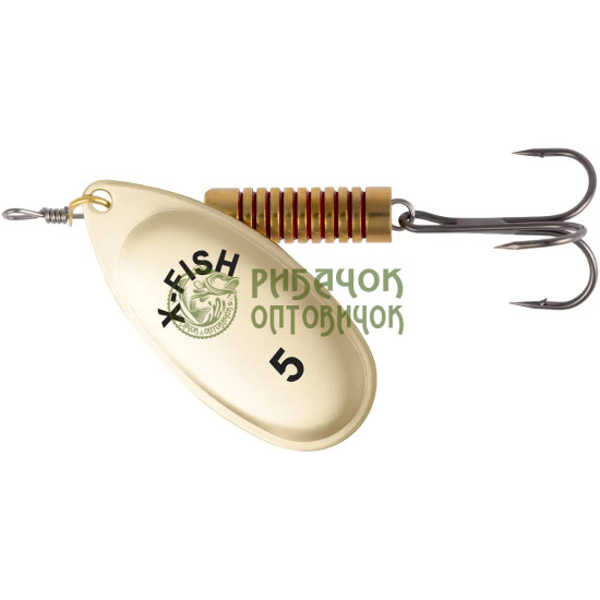 Блешня X-Fish Stark №5 14g Gold ( 5 шт/ уп )
