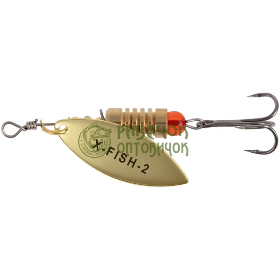 Блешня X-Fish Rampage №2 7g Gold ( 5 шт/ уп )