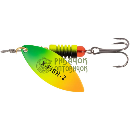 Блешня X-Fish Rampage №2 7g Fire tiger ( 5 шт/ уп )