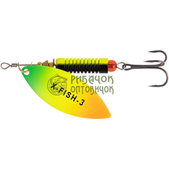 Блешня X-Fish Rampage №3 12.5g Fire tiger ( 5 шт/ уп )