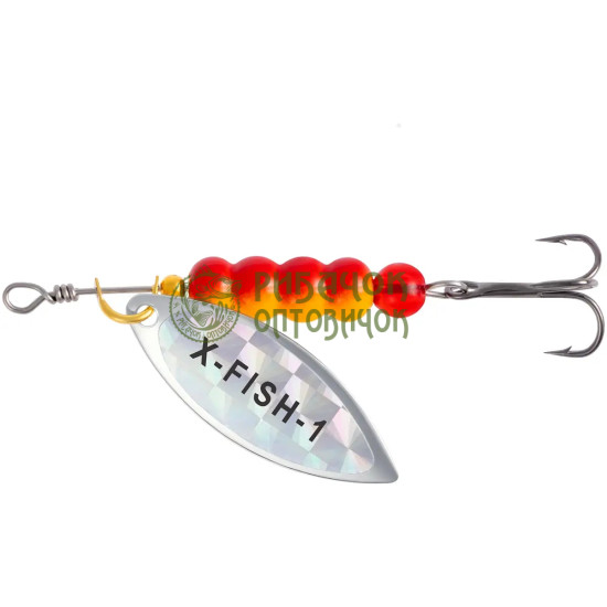 Блешня X-Fish Trophy №1 7g Silver rainbow ( 5 шт/ уп )