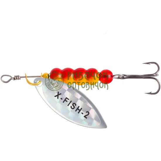 Блешня X-Fish Trophy №2 9g Silver rainbow ( 5 шт/ уп )