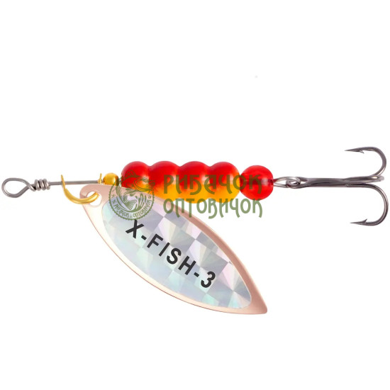 Блешня X-Fish Trophy №3 11g Copper rainbow ( 5 шт/ уп )
