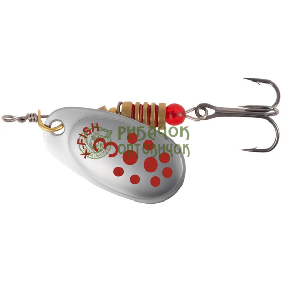 Блешня X-Fish Spike №3 5.5g Silver RD ( 5 шт/ уп )