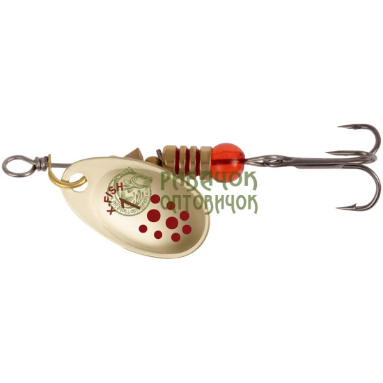 Блешня X-Fish Spike №1 2.5g Gold RD ( 5 шт/ уп )