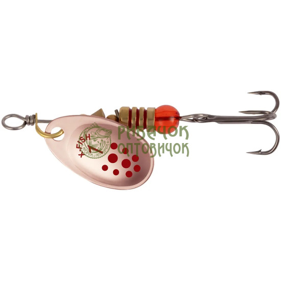 Блешня X-Fish Spike №1 2.5g Copper RD ( 5 шт/ уп )