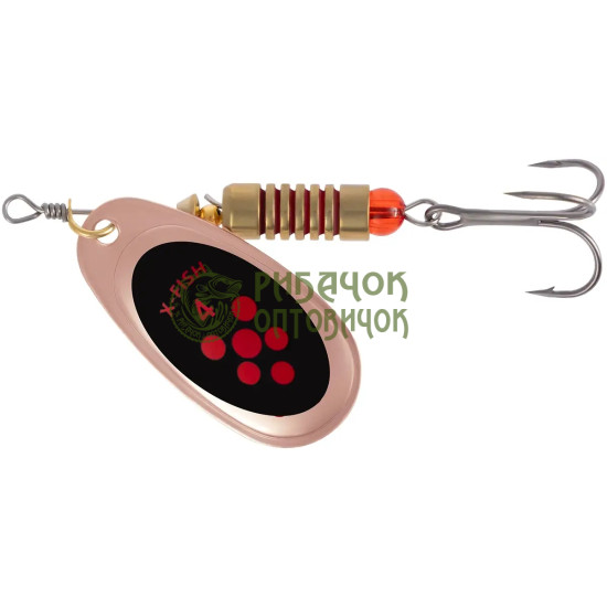 Блешня X-Fish Spike №4 9.5g Copper black orange ( 5 шт/ уп )