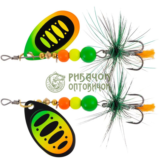 Блешня X-Fish Sirius №2 4.5g Fire tiger ( 5 шт/ уп )