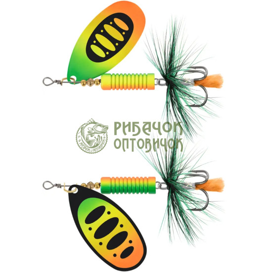 Блешня X-Fish Termite №4 9.5g Fire tiger ( 5 шт/ уп )