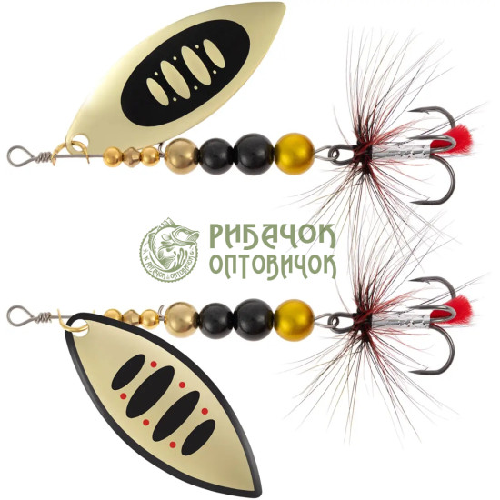 Блешня X-Fish Orbit №4 11.5g Nikel gold ( 5 шт/ уп )