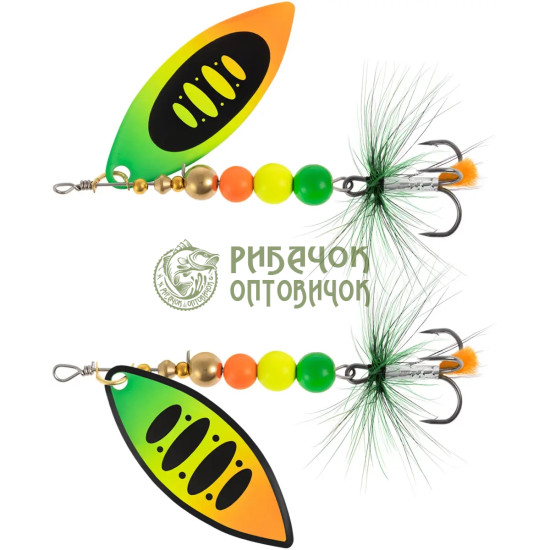 Блешня X-Fish Orbit №4 11.5g Fire tiger ( 5 шт/ уп )