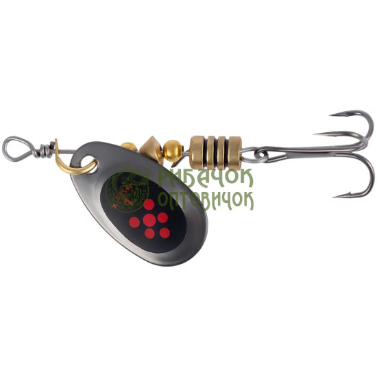 Блешня X-Fish Dark Side №1 2.5g Nikel black orange ( 5 шт/ уп )