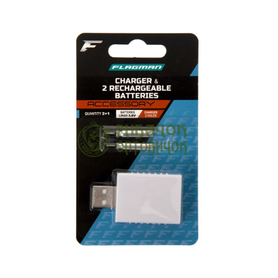 Набір зар. пристрій та 2-а акумулятора (Charger+ 2 RECHARGEABLE batteries LIR425)