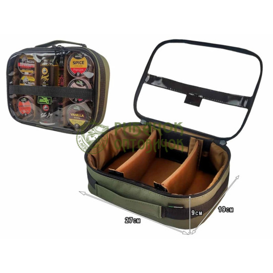 ПМ Сумка для аксесуарів з прозорим верхом на 3 відсіки (27х19х8см)
