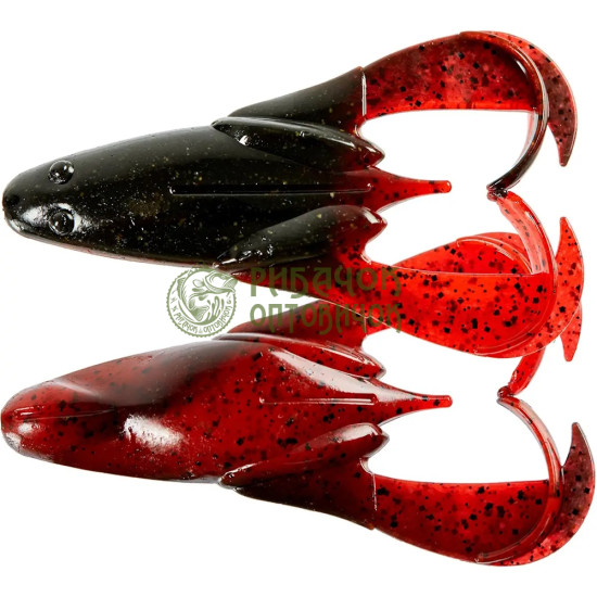 Keitech Noisy Flapper 3.5 (5 шт/уп.) к:467 black red belly