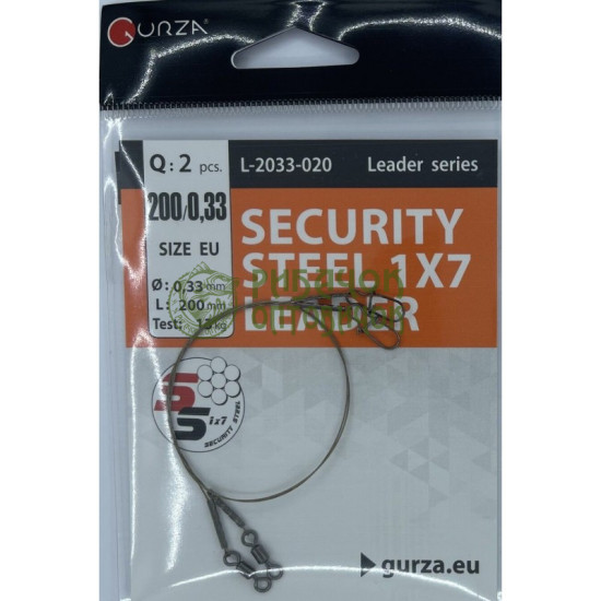 Gurza SECURITY STEEL 1x7 LEADER 250мм/0,33Ø 2шт. х10 (Test 13kg)