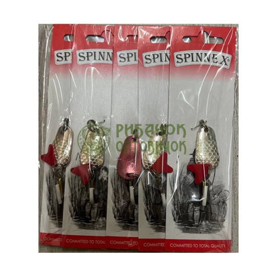 Блешня SPINNEX Коливалка PIKE - 8г(срібло/червоний)  PK-4-S/C