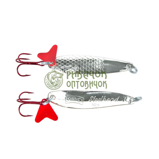 Блешня SPINNEX Коливалка STEELHEAD - 10г(срібло)  SH-1-S