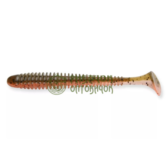 Keitech Swing Impact 4" (8 шт/уп) к:438 green pumpkin fire