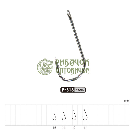 Гачок SASAME CHIKA RINGED №11 F-813 NICKEL (16 шт)