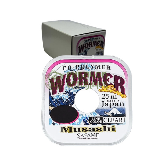 Волосінь SASAME Nylon MUSASHI 25m 0.10 мм (10 шт)