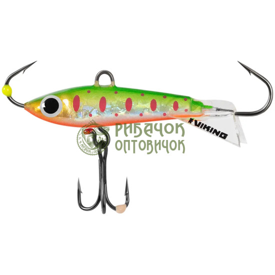 Балансир Viking Fishing Yeti Ice Jig 30mm 5.0g #27 Trout Green