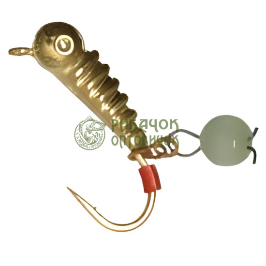 Морм. вольф. Fishing ROI Личинка з вушком і підвіскою 4mm E16 (10шт/уп) (M400)1,35gr