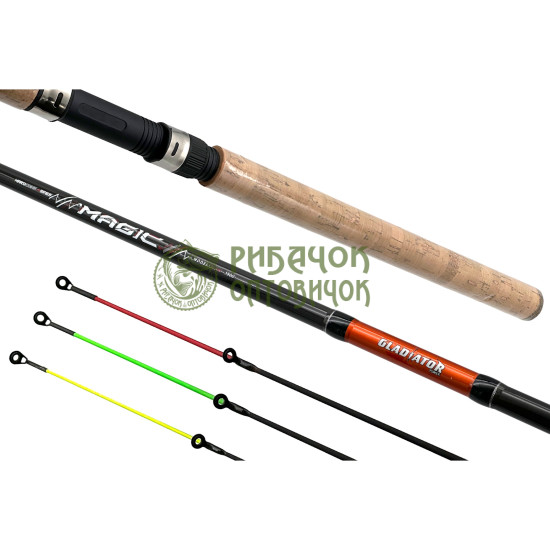 Вудилище фідерне GLADIATOR "MAGIC"+3 tips 3.90m 90-150g