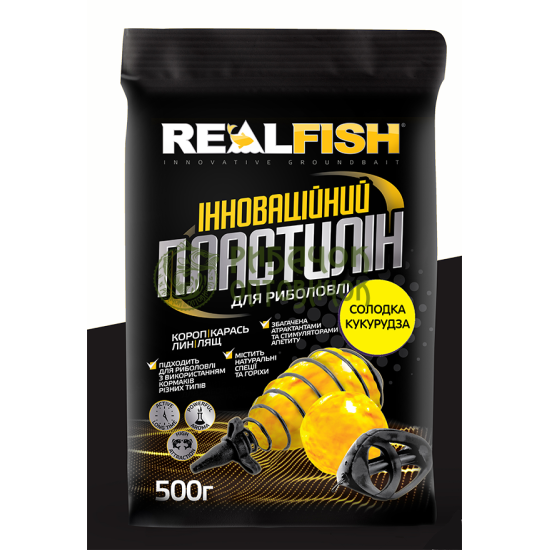 Пластилін Real Fish Солодка кукурудза (0,5 кг.)