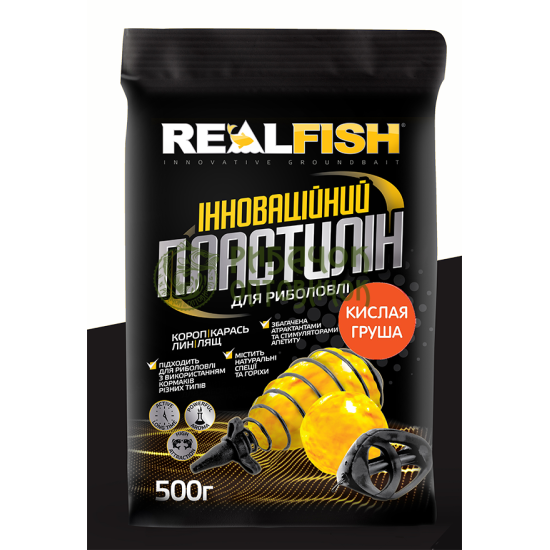 Пластилін Real Fish Кисла груша (0,5 кг.)