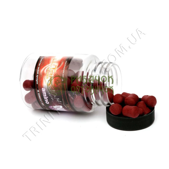 Trinity Baits Вафтерси-Дамбелси Amino Line ULTRA STRAWBERRY-SQUID 6*10 (шт.)
