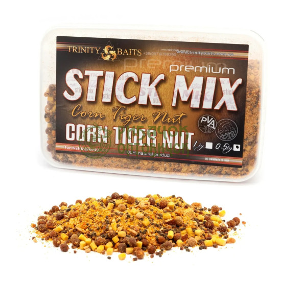 Trinity Baits Преміум стік-мікс Corn-tiger nut 500 гр (шт.)