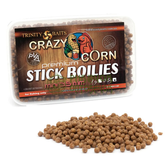 Trinity Baits Стік-міні бойли 5,5 мм Drunk Corn 500 г