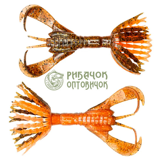 Keitech Hyper Spider 3.2" #520 Gr. Pumpk. Orange GLD (6 шт/уп)