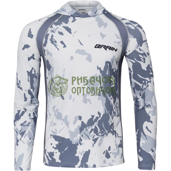 Джерсі Brain Hooded Jersey Splash XL sun protect gray
