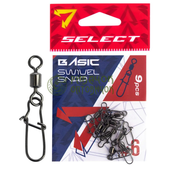 Вертлюжок з застібкою Select Basic Swivel Snap #6 (9 шт/уп)