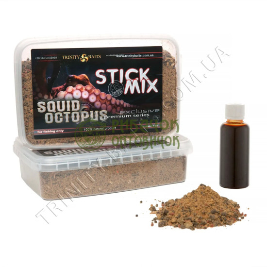 Trinity Baits Стік-мікс Squid octopus 400 г+ліквід 60 мл